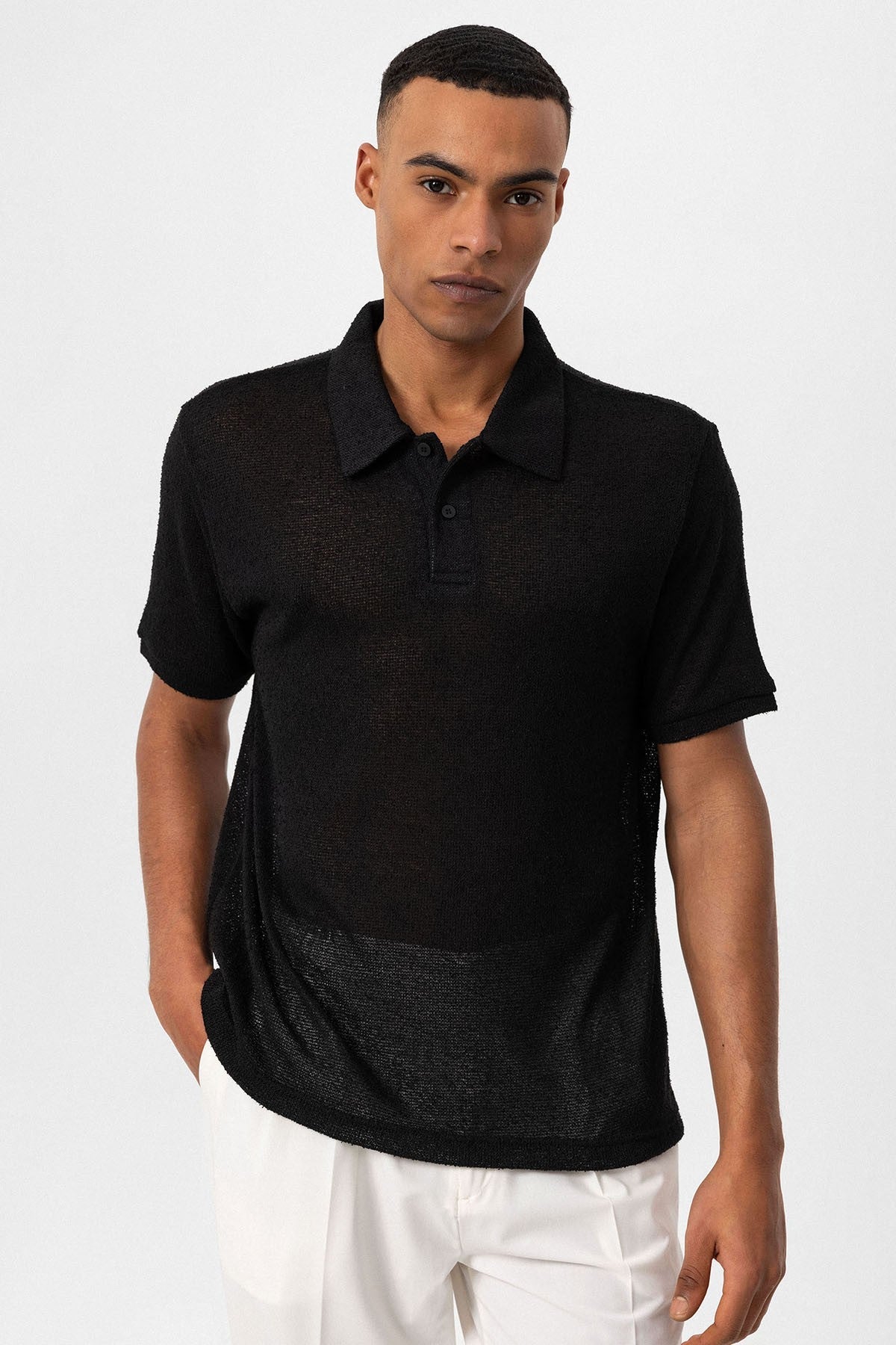 Antioch Polo Yaka Örme Erkek T-Shirt