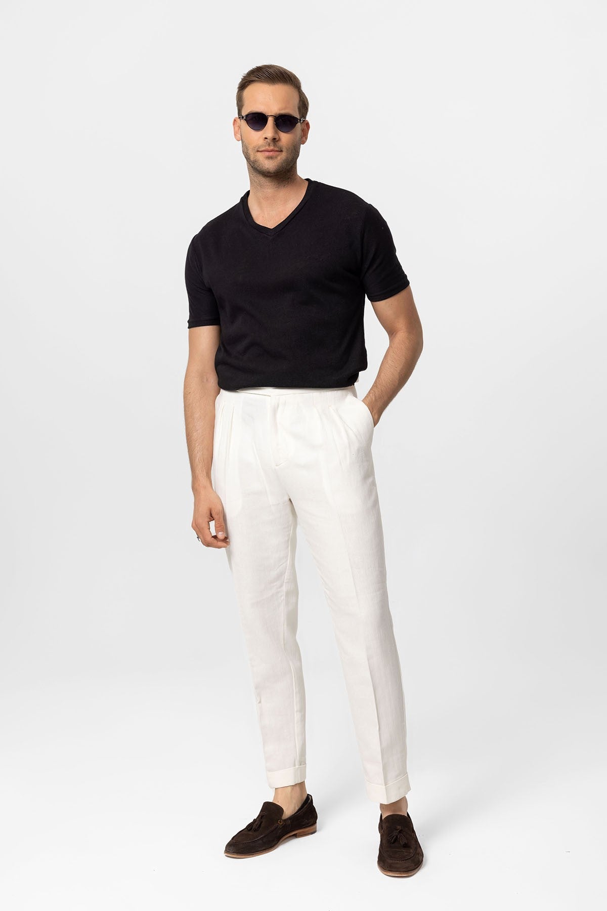 Antioch V Yaka Basic Erkek T-Shirt
