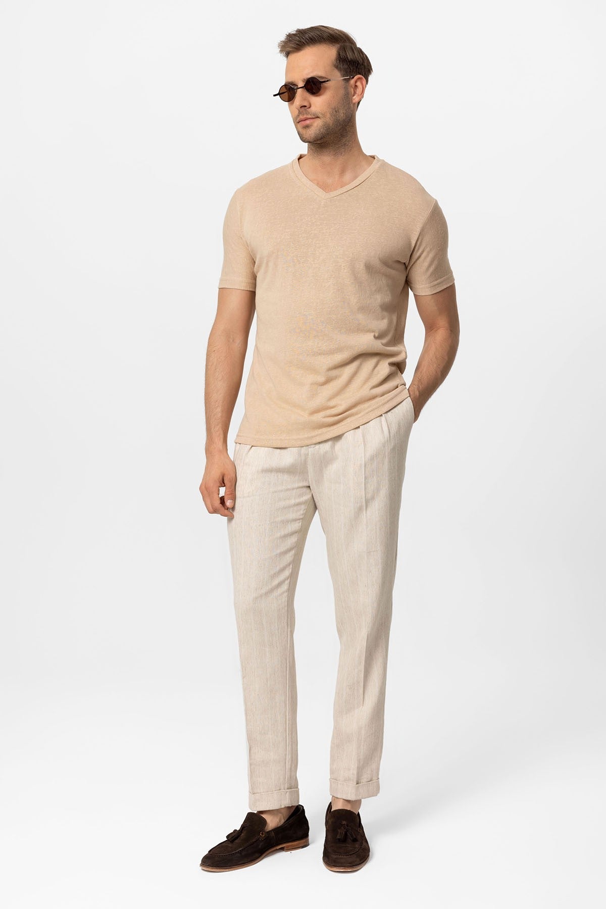 Antioch V Yaka Basic Erkek T-Shirt