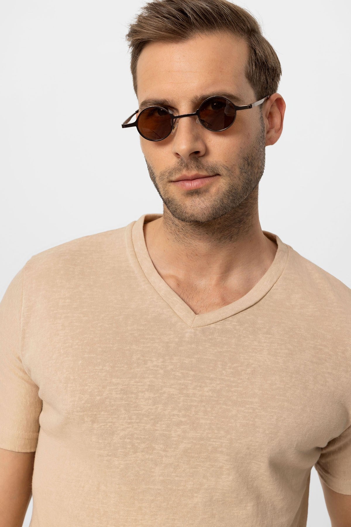Antioch V Yaka Basic Erkek T-Shirt