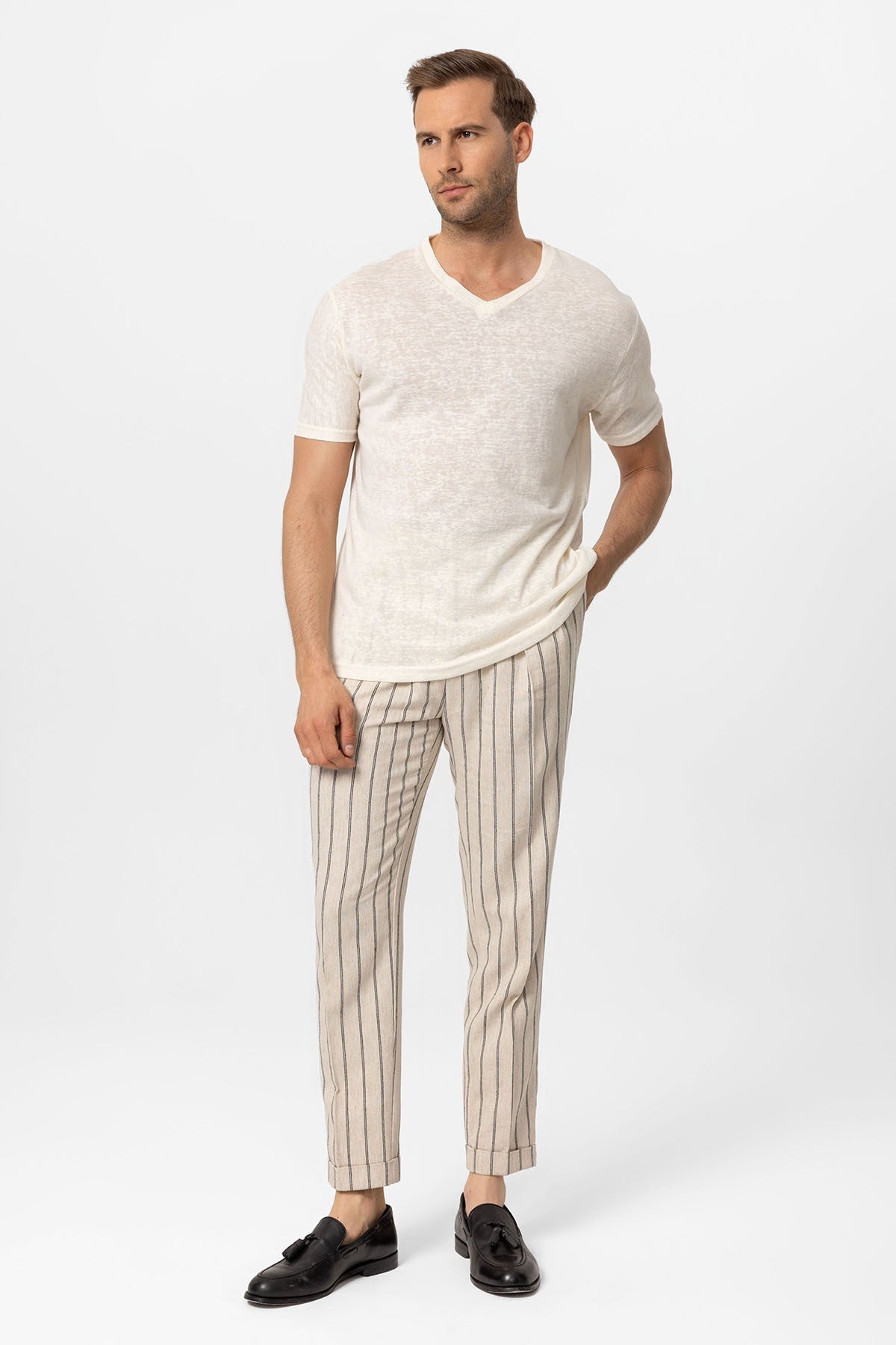 Antioch V Yaka Basic Erkek T-Shirt