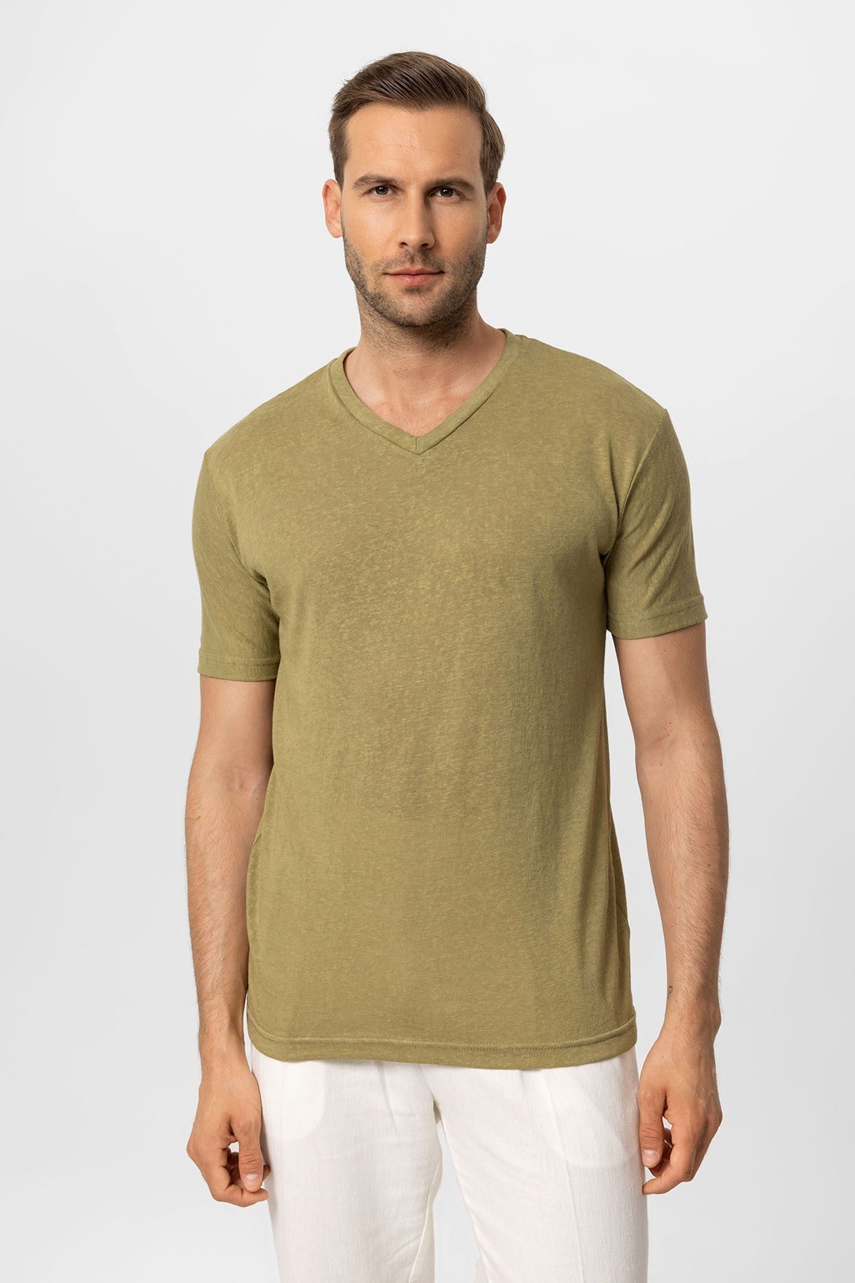 Antioch V Yaka Basic Erkek T-Shirt