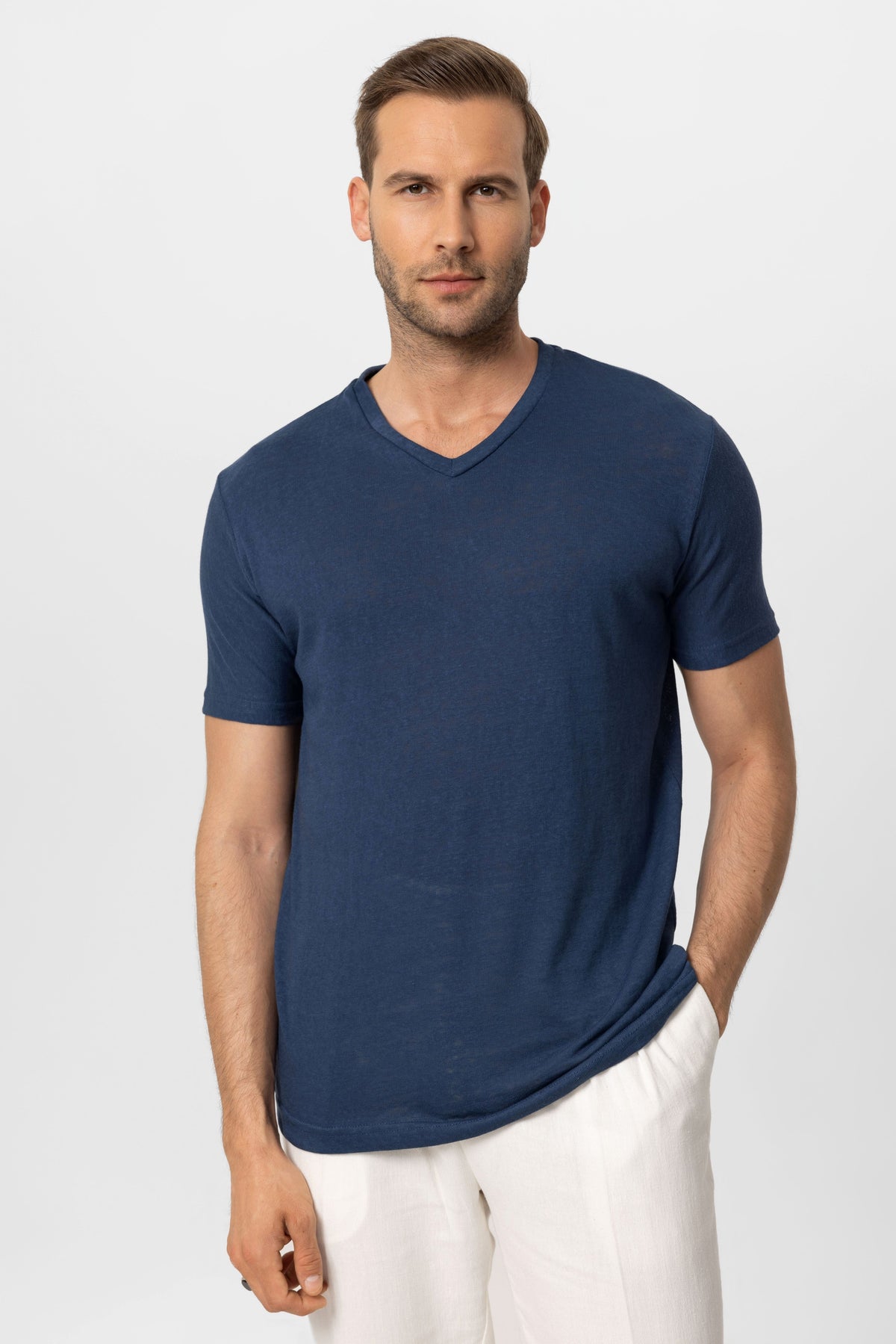 Antioch V Yaka Basic Erkek T-Shirt