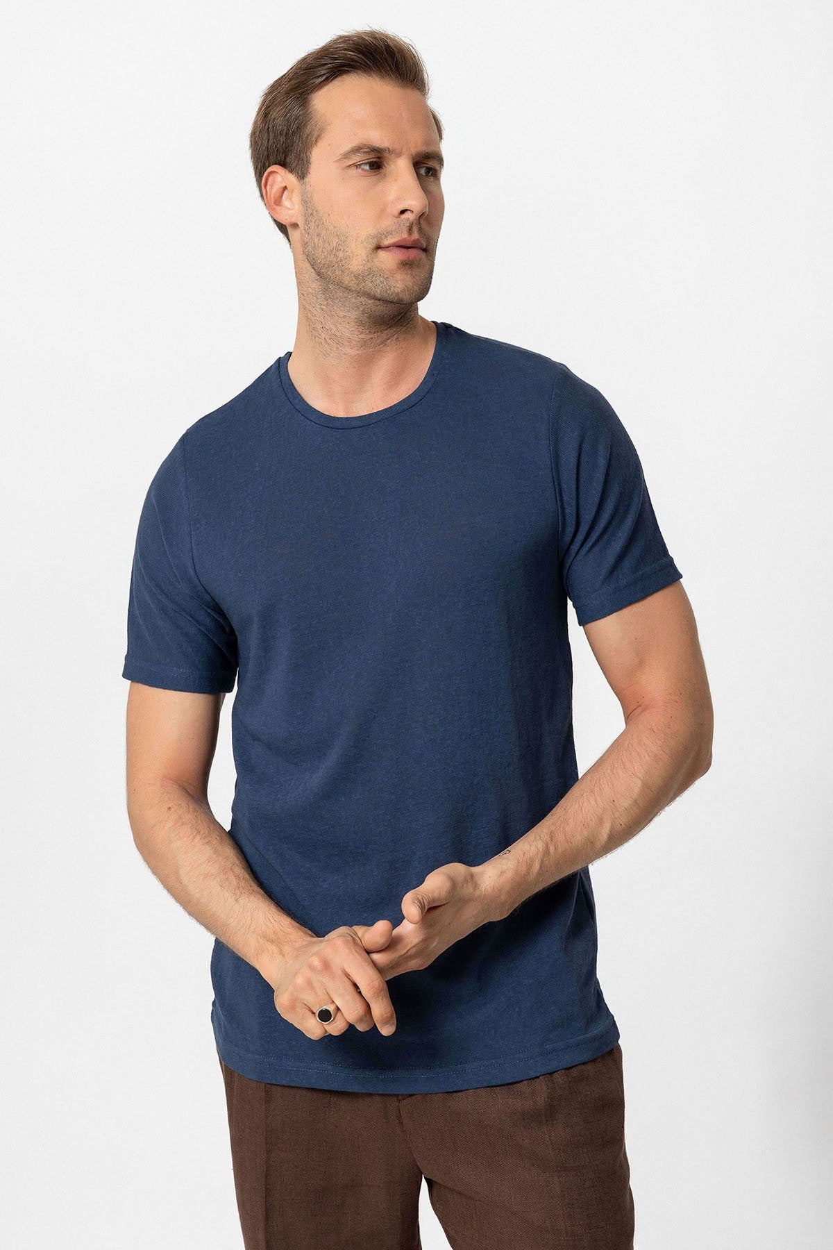 Antioch Basic Bisiklet Yaka Erkek T-Shirt