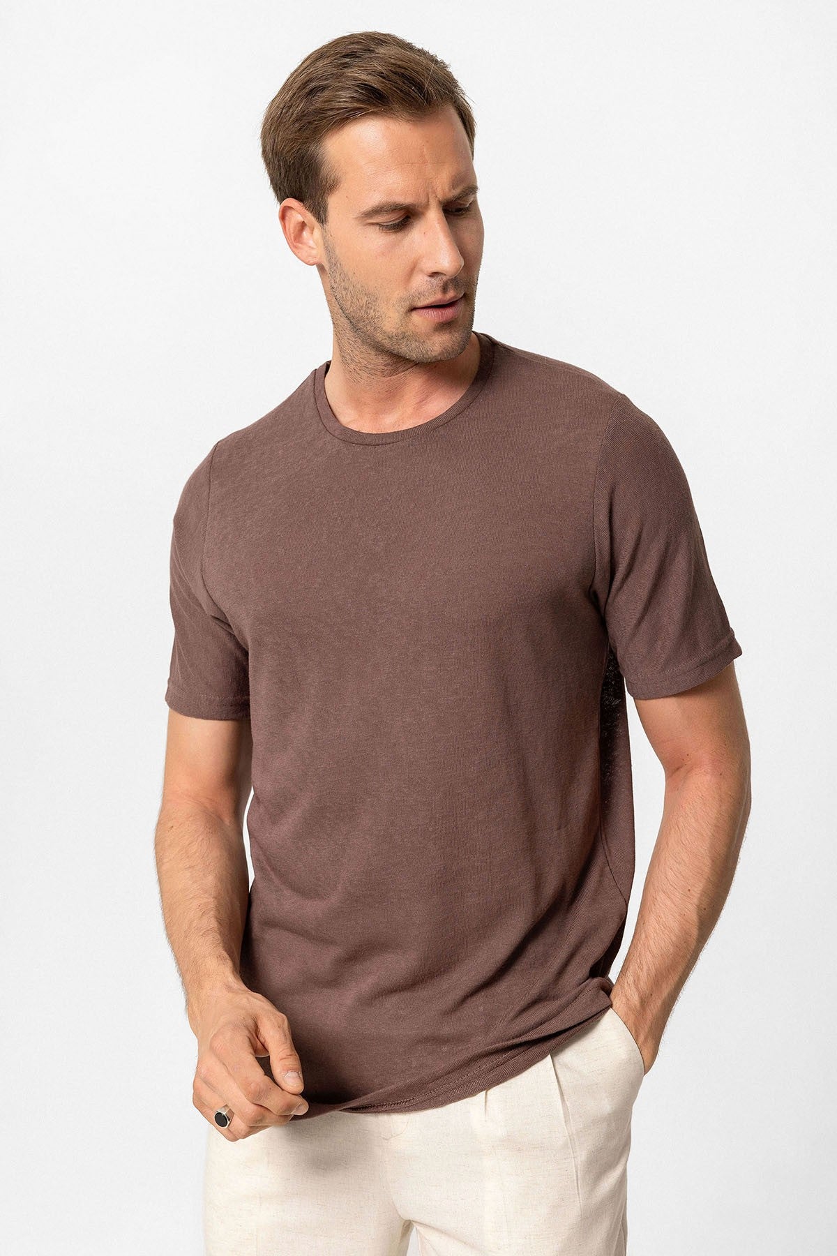 Antioch Basic Bisiklet Yaka Erkek T-Shirt