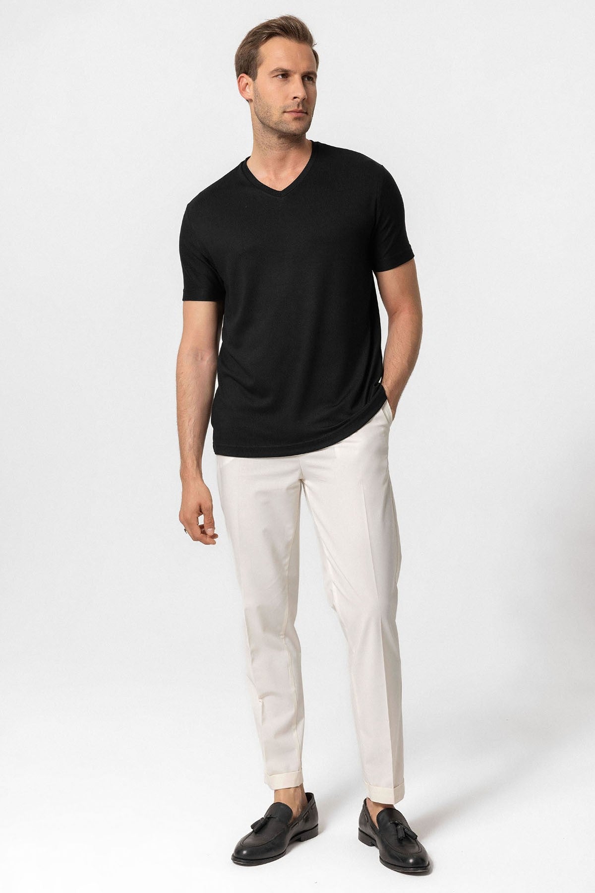Antioch Basic V Yaka Erkek T-Shirt
