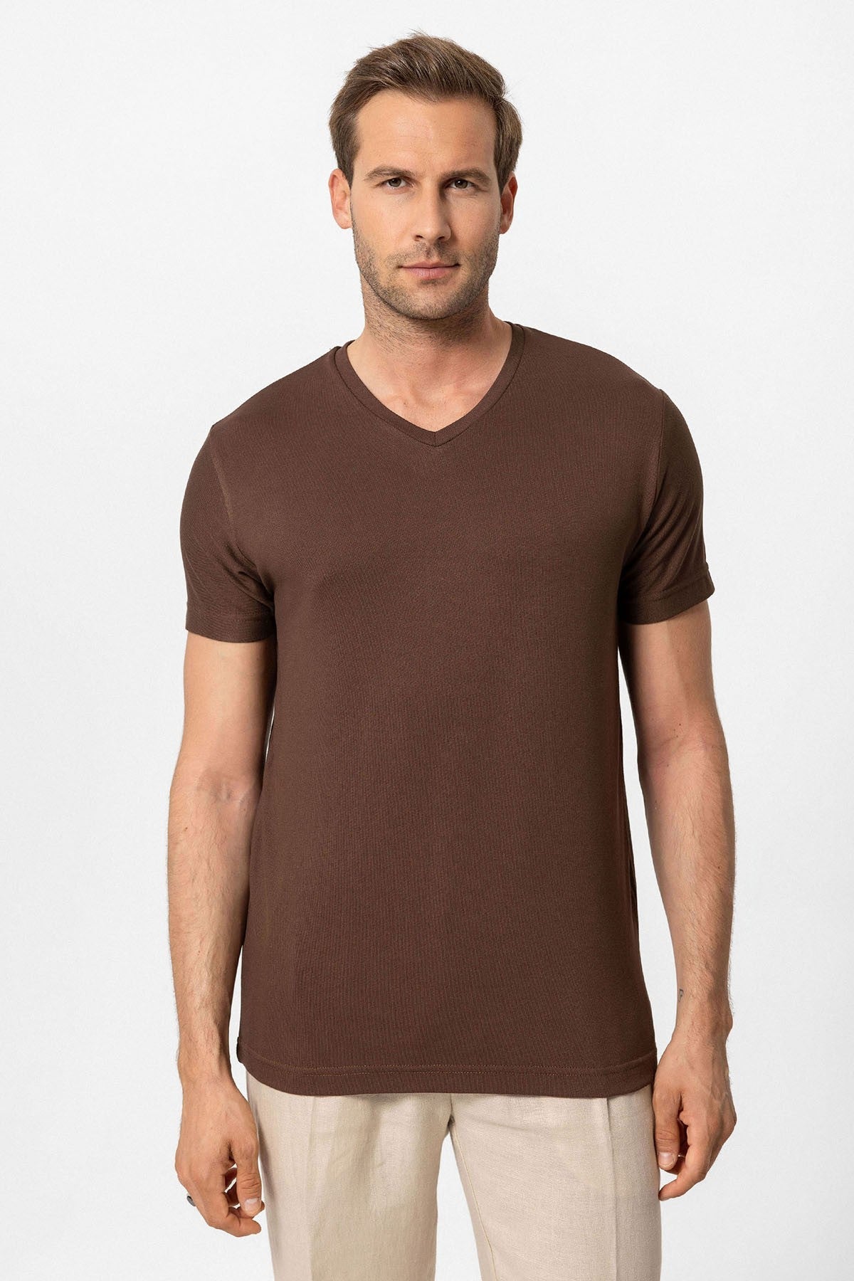 Antioch Basic V Yaka Erkek T-Shirt