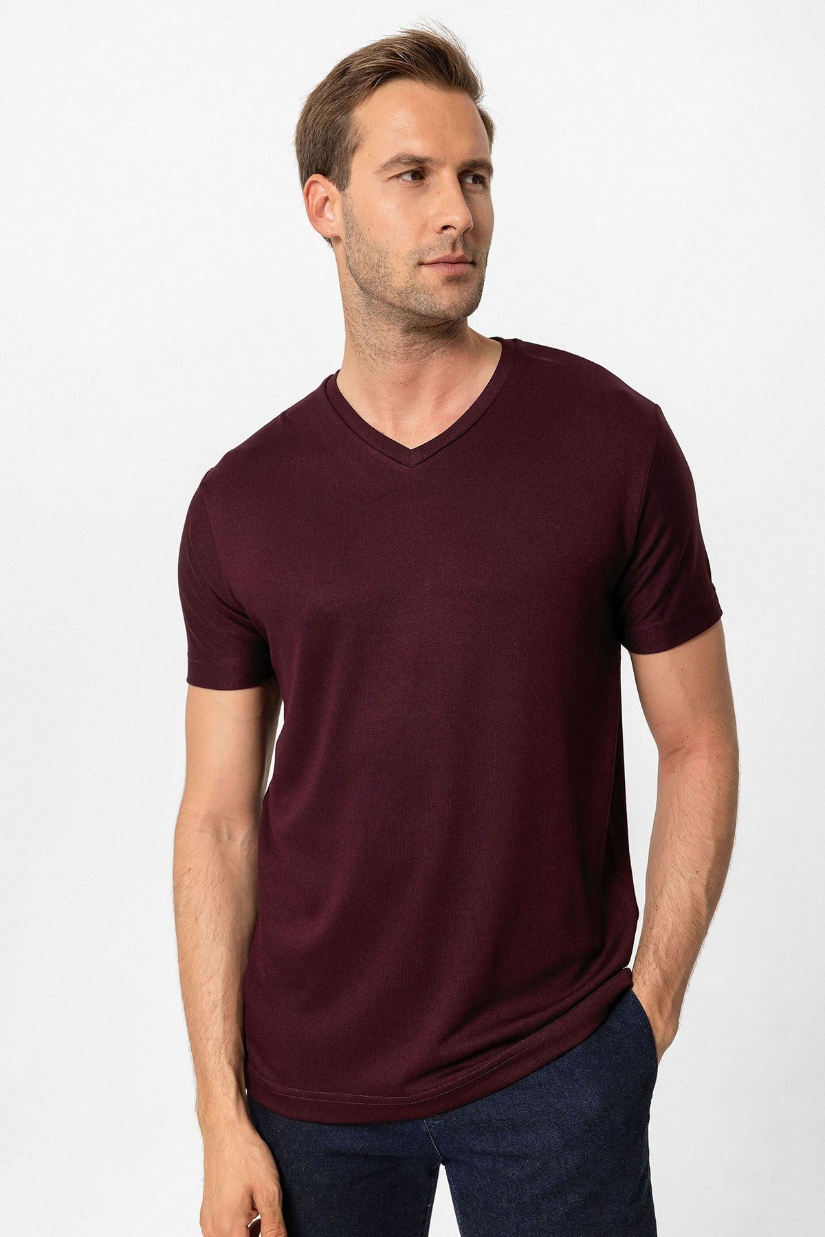Antioch Basic V Yaka Erkek T-Shirt