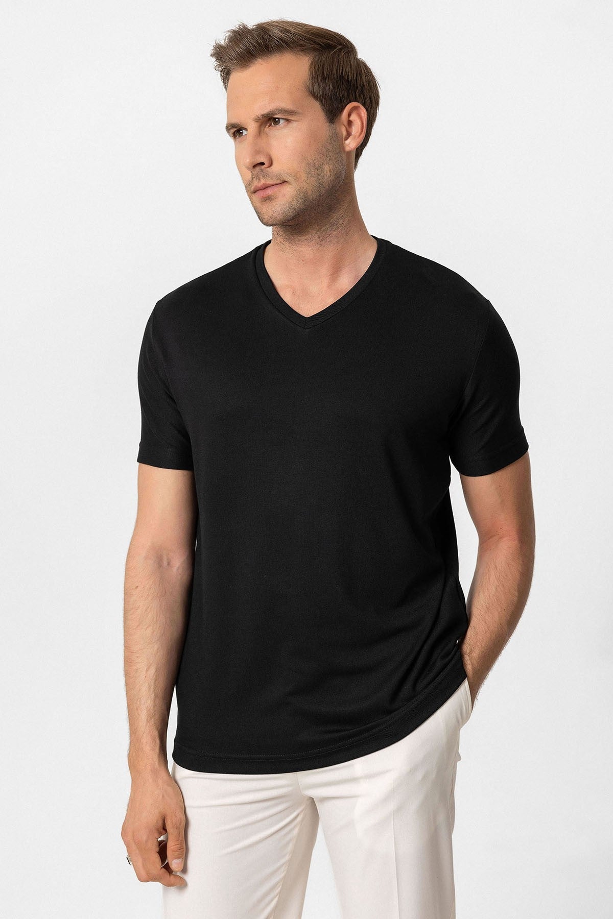 Antioch Basic V Yaka Erkek T-Shirt