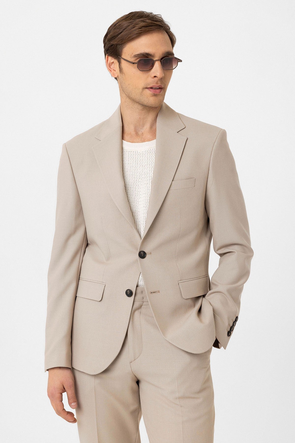 Antioch Slim Fit Klasik Erkek Takım