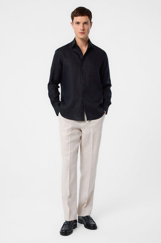 Antioch 100% Keten Comfort Fit Erkek Gömlek