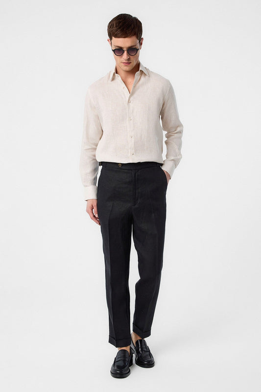 Antioch 100% Keten Comfort Fit Erkek Gömlek