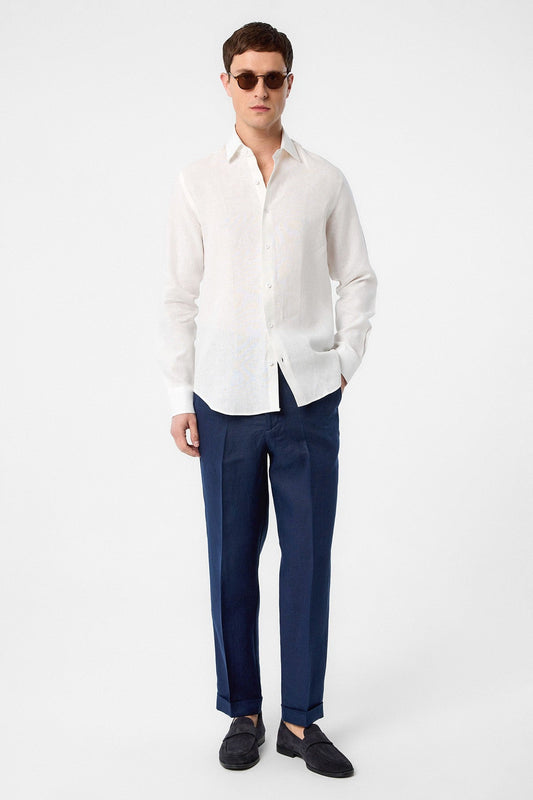 Antioch 100% Keten Comfort Fit Erkek Gömlek