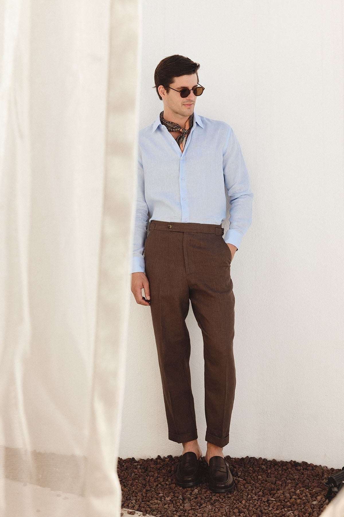 Antioch 100% Keten Comfort Fit Erkek Gömlek