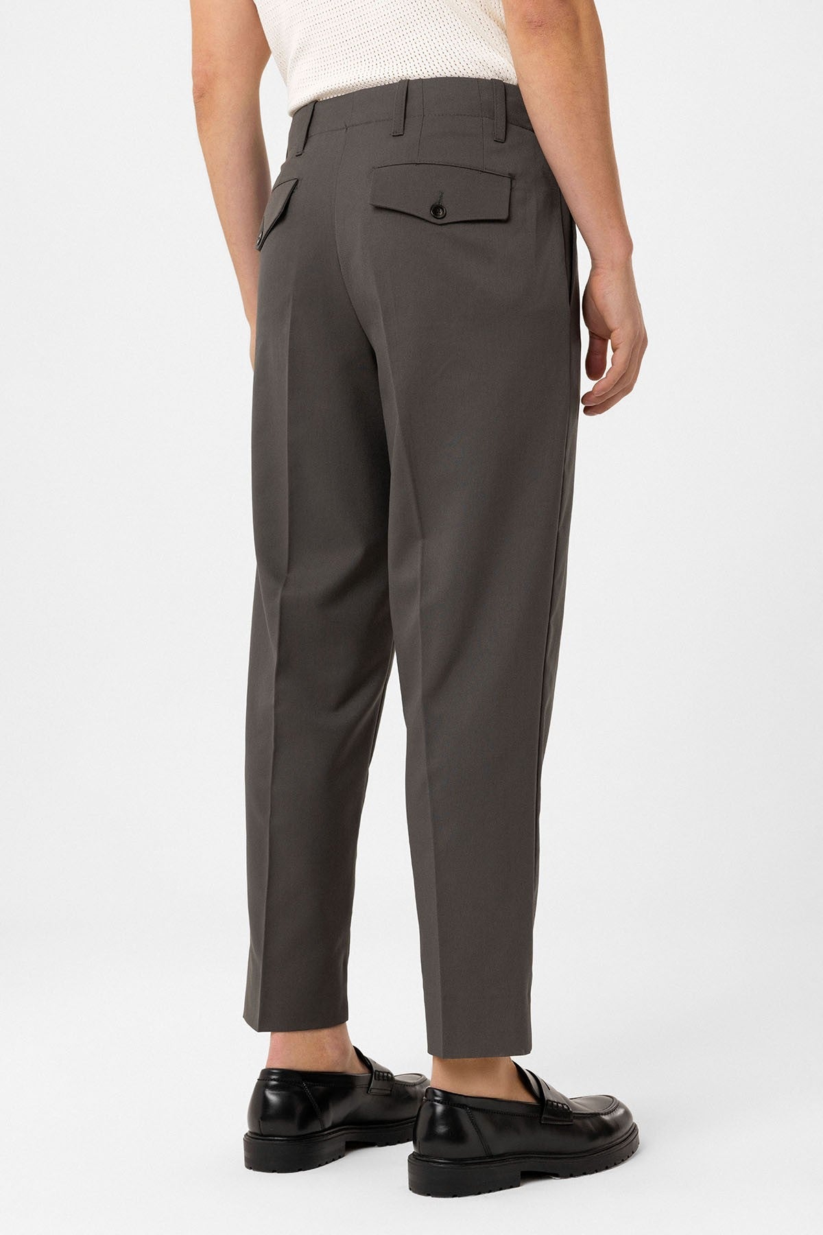 Yüksek Bel Straight Fit Erkek Pantolon