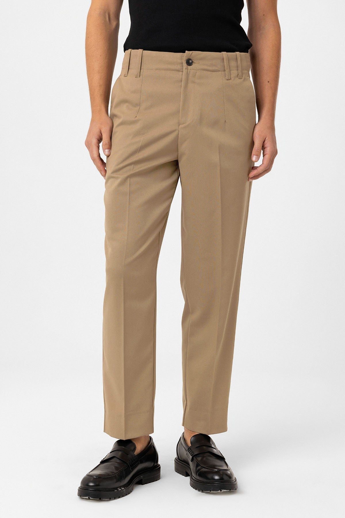 Yüksek Bel Straight Fit Erkek Pantolon