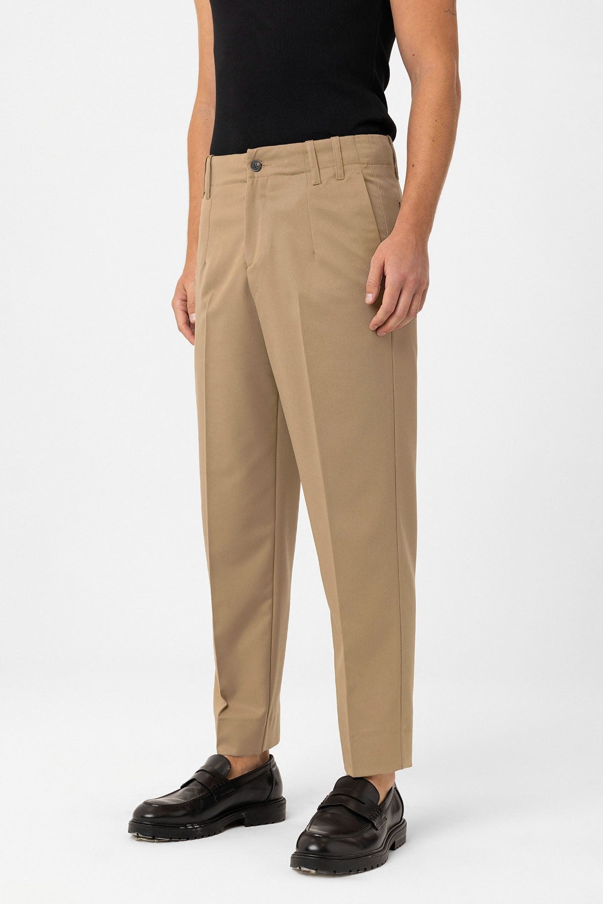 Yüksek Bel Straight Fit Erkek Pantolon