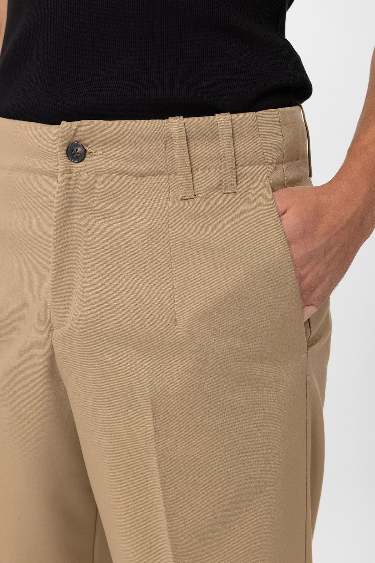 Yüksek Bel Straight Fit Erkek Pantolon