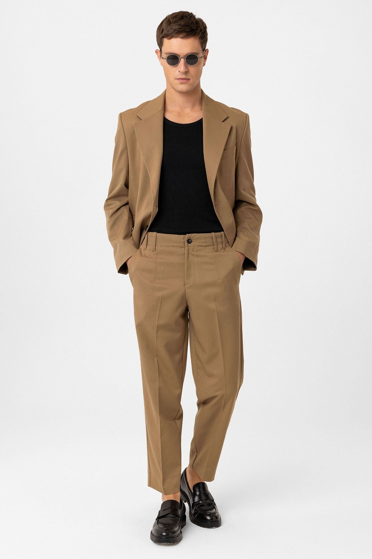 Yüksek Bel Straight Fit Erkek Pantolon
