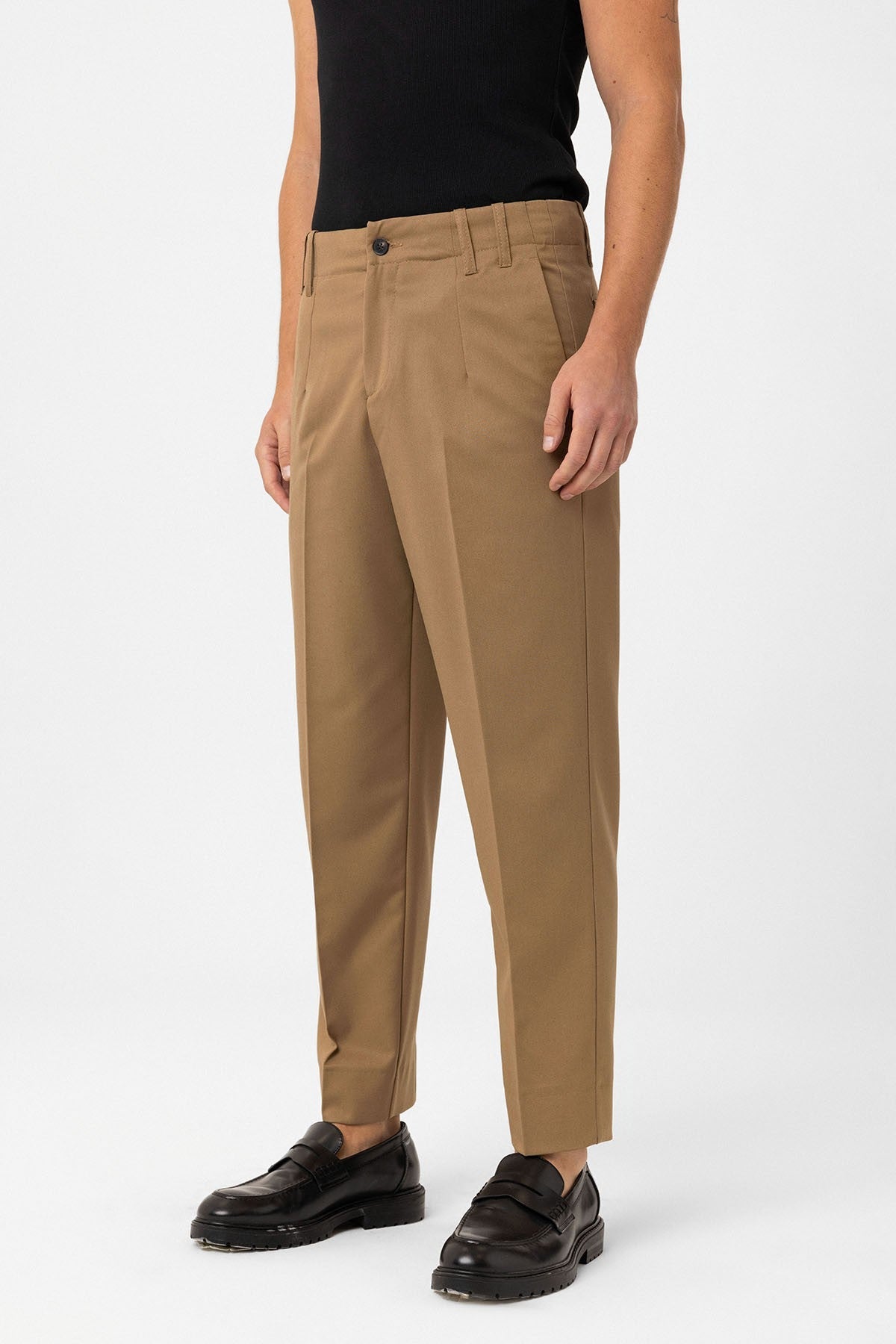 Yüksek Bel Straight Fit Erkek Pantolon