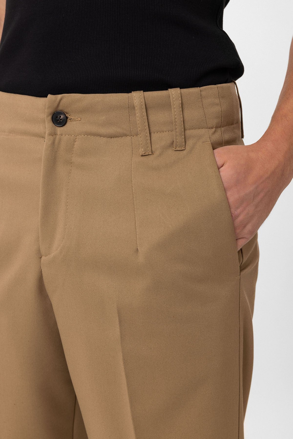 Yüksek Bel Straight Fit Erkek Pantolon