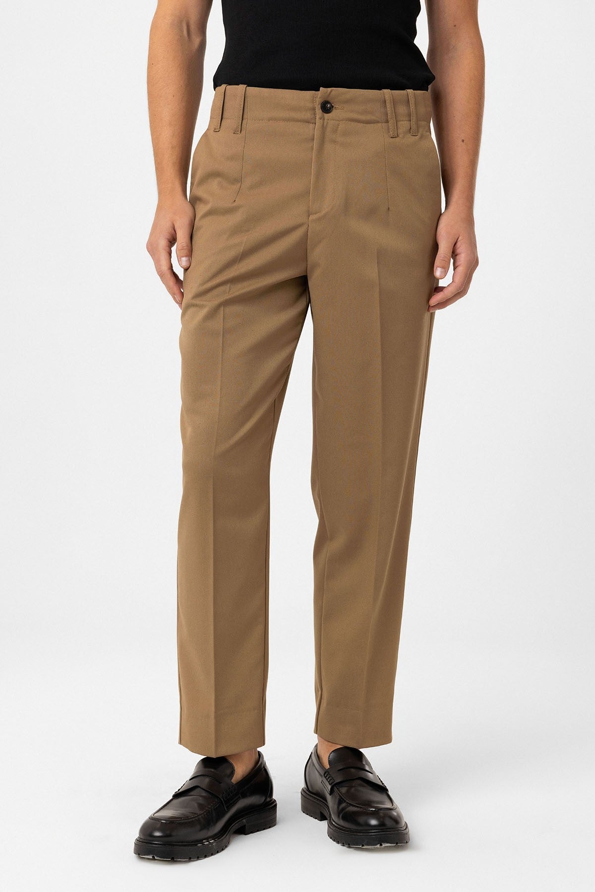 Yüksek Bel Straight Fit Erkek Pantolon