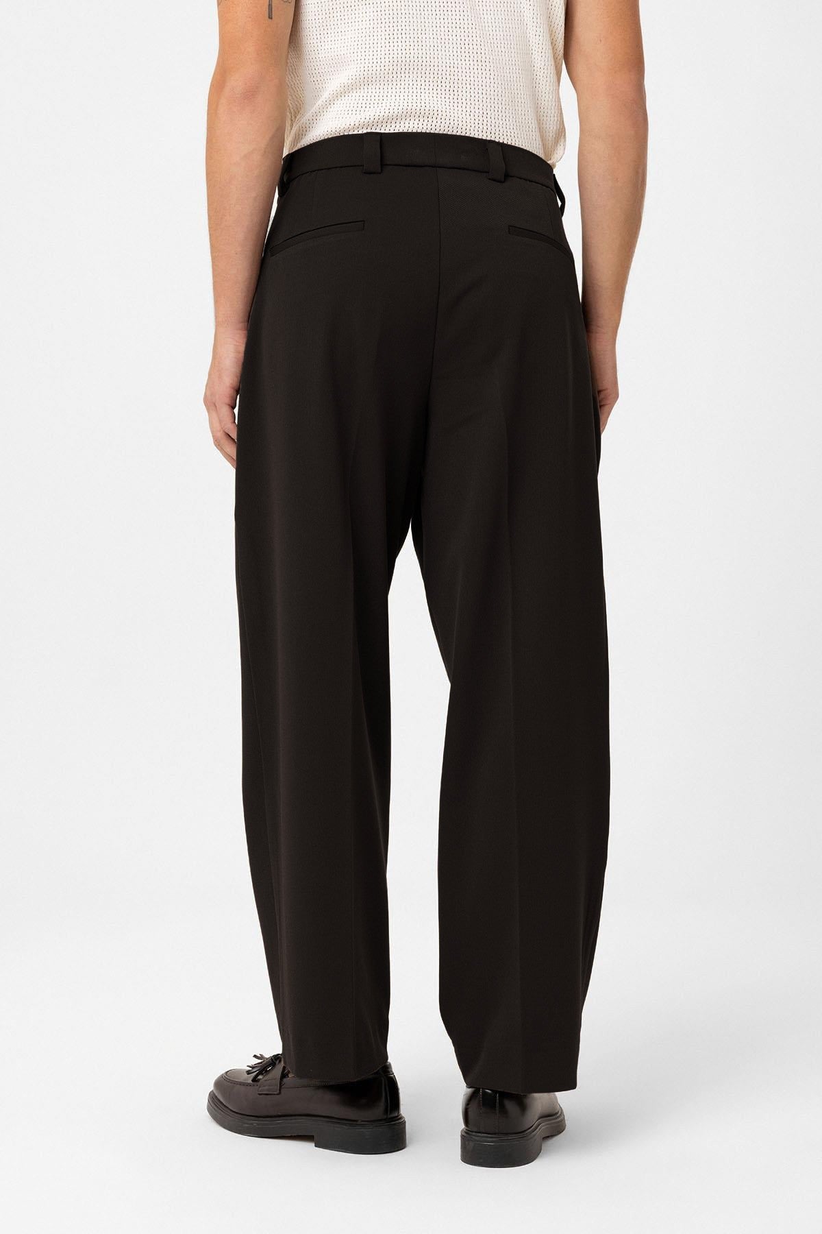 Antioch Yüksel Bel Relax Fit Pileli Erkek Pantolon