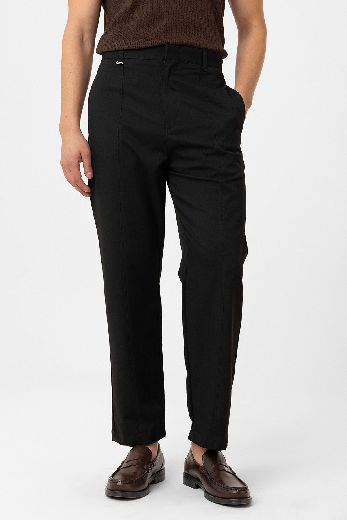 Antioch Siyah Straight Fit Erkek Pantolon