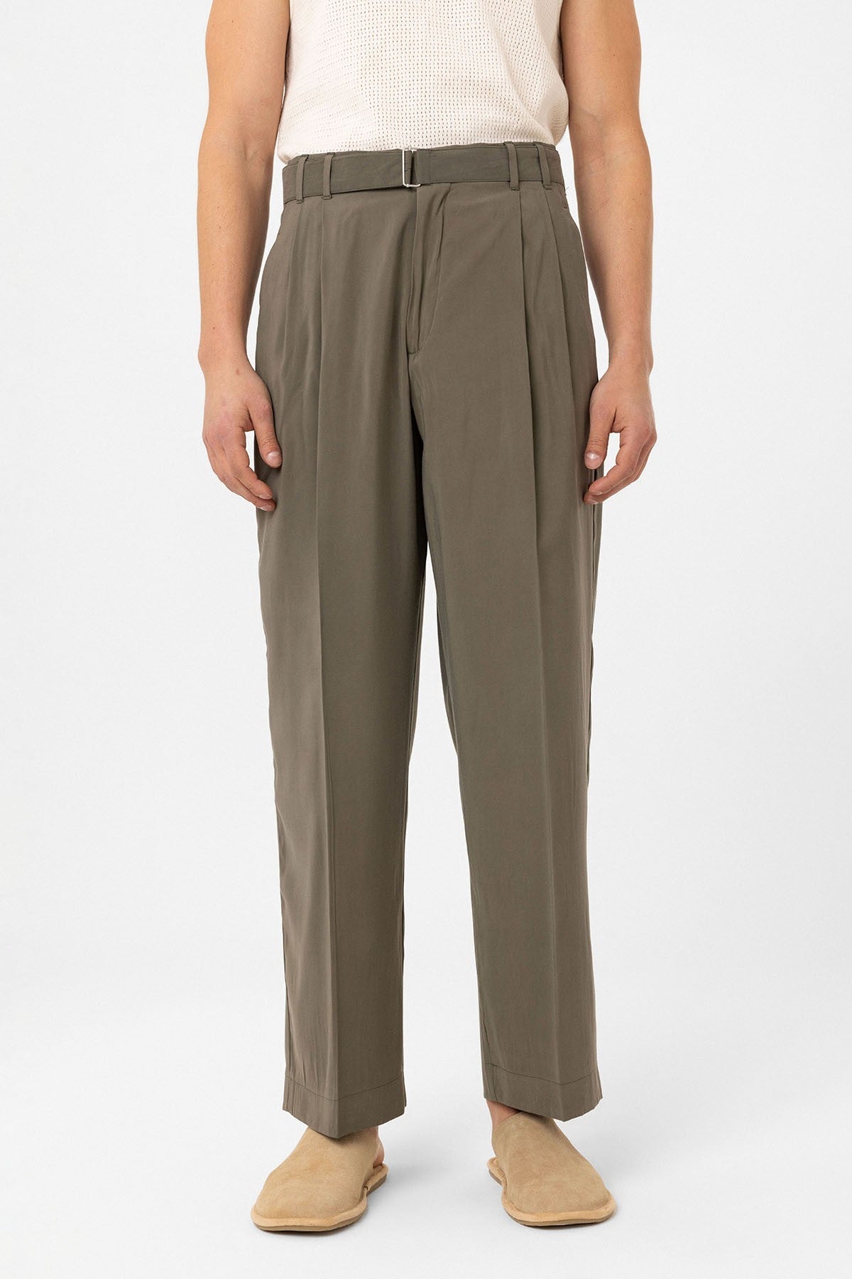 Antioch Modal Kumaş Relax Fit Kemerli Erkek Pantolon