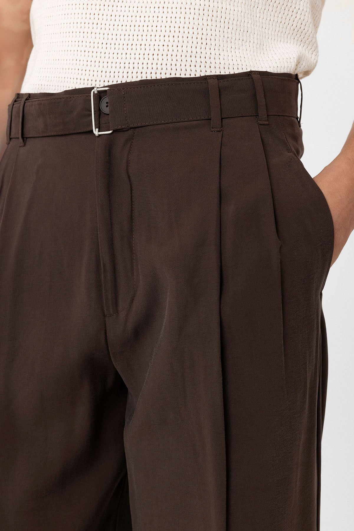 Antioch Modal Kumaş Relax Fit Kemerli Erkek Pantolon