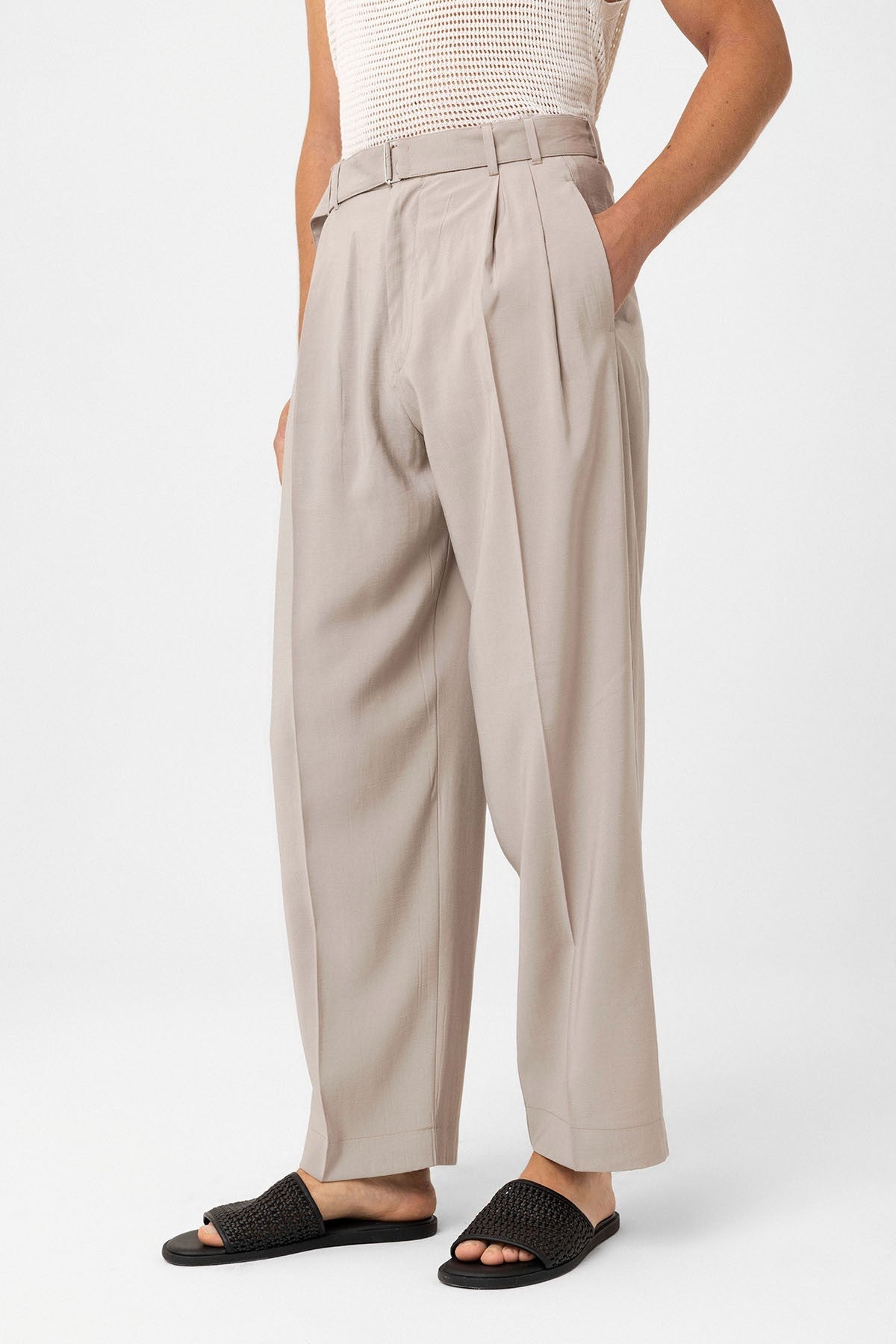Antioch Modal Kumaş Relax Fit Kemerli Erkek Pantolon
