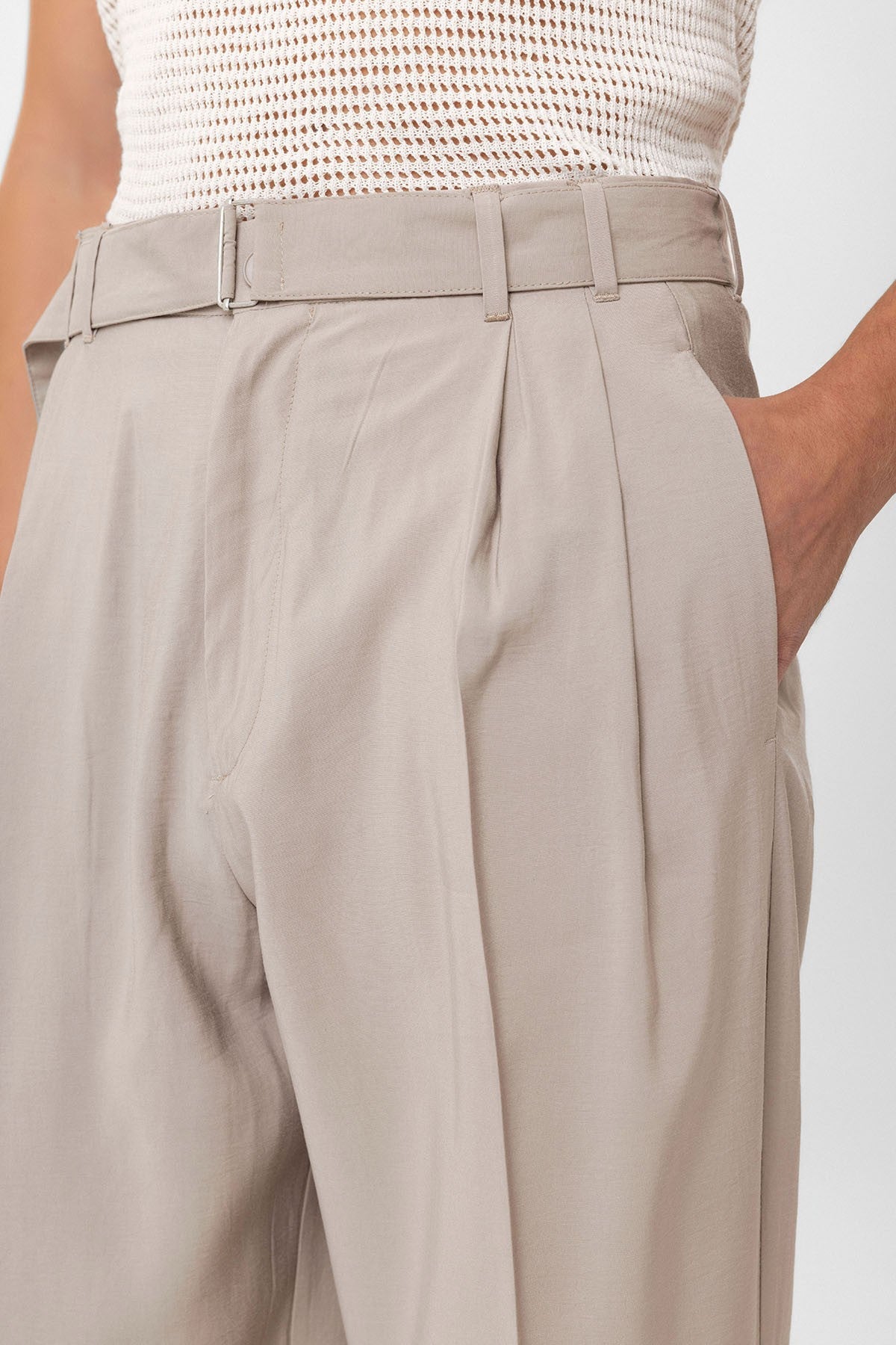 Antioch Modal Kumaş Relax Fit Kemerli Erkek Pantolon