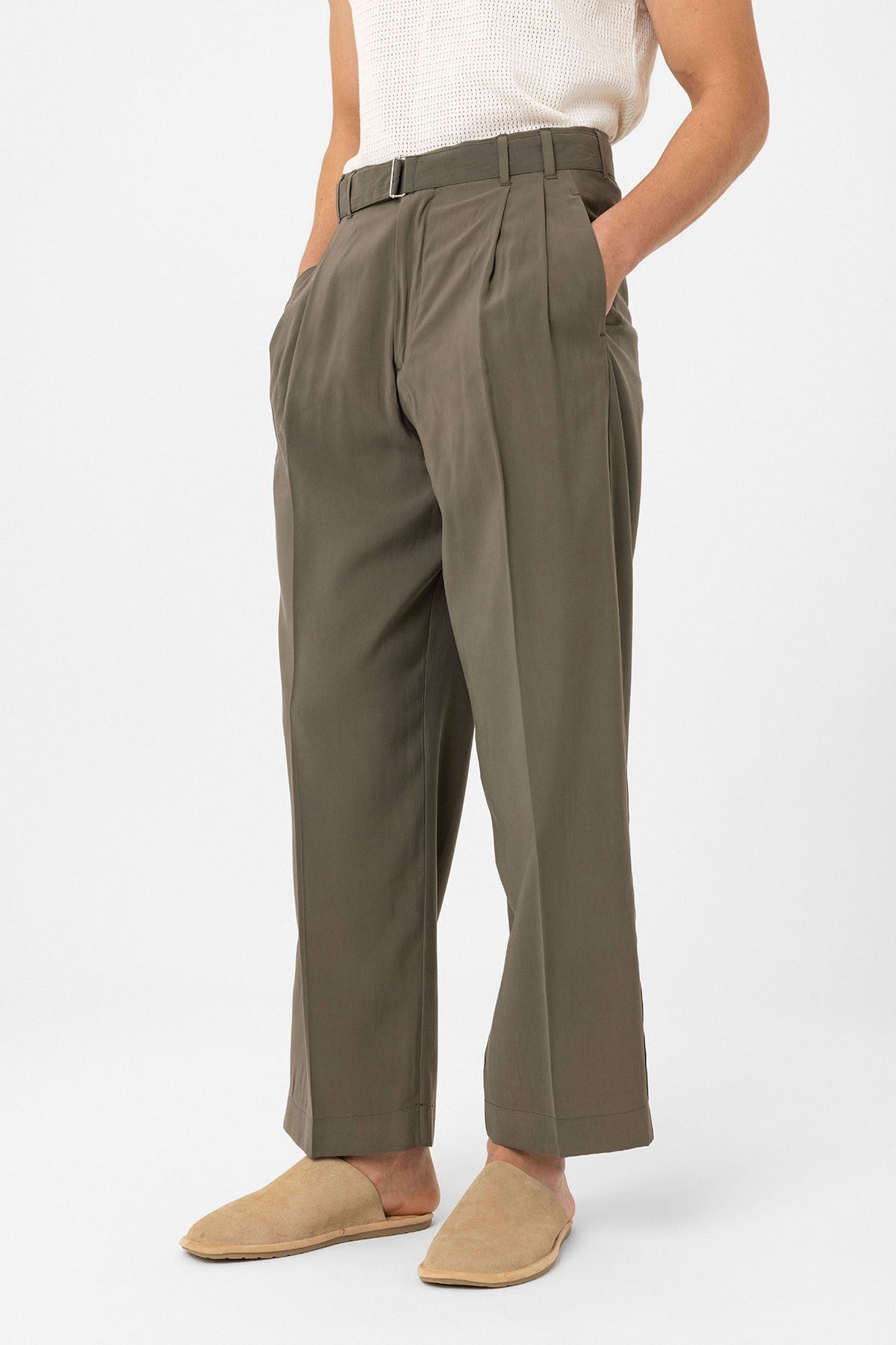 Antioch Modal Kumaş Relax Fit Kemerli Erkek Pantolon