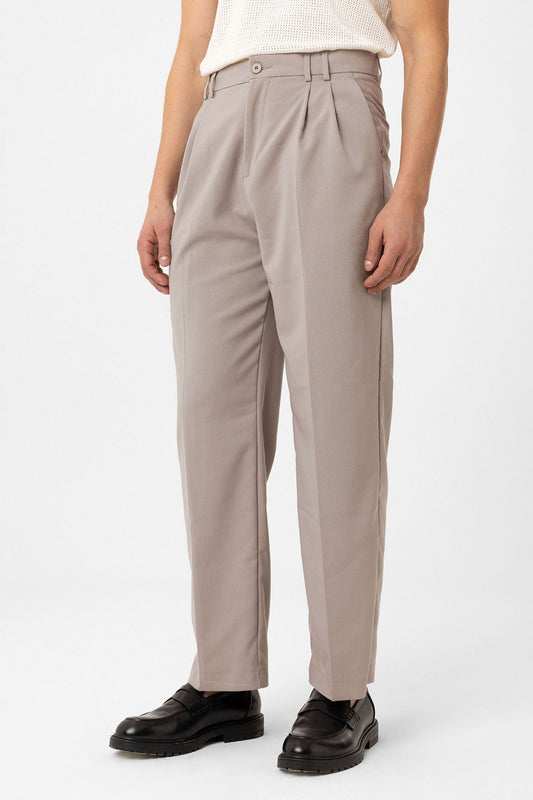Çift Pileli Baggy Fit Erkek Pantolon
