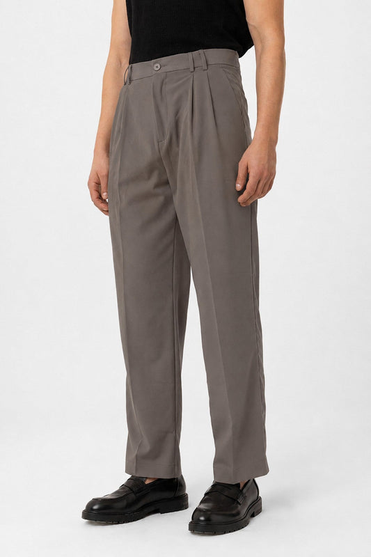 Çift Pileli Baggy Fit Erkek Pantolon
