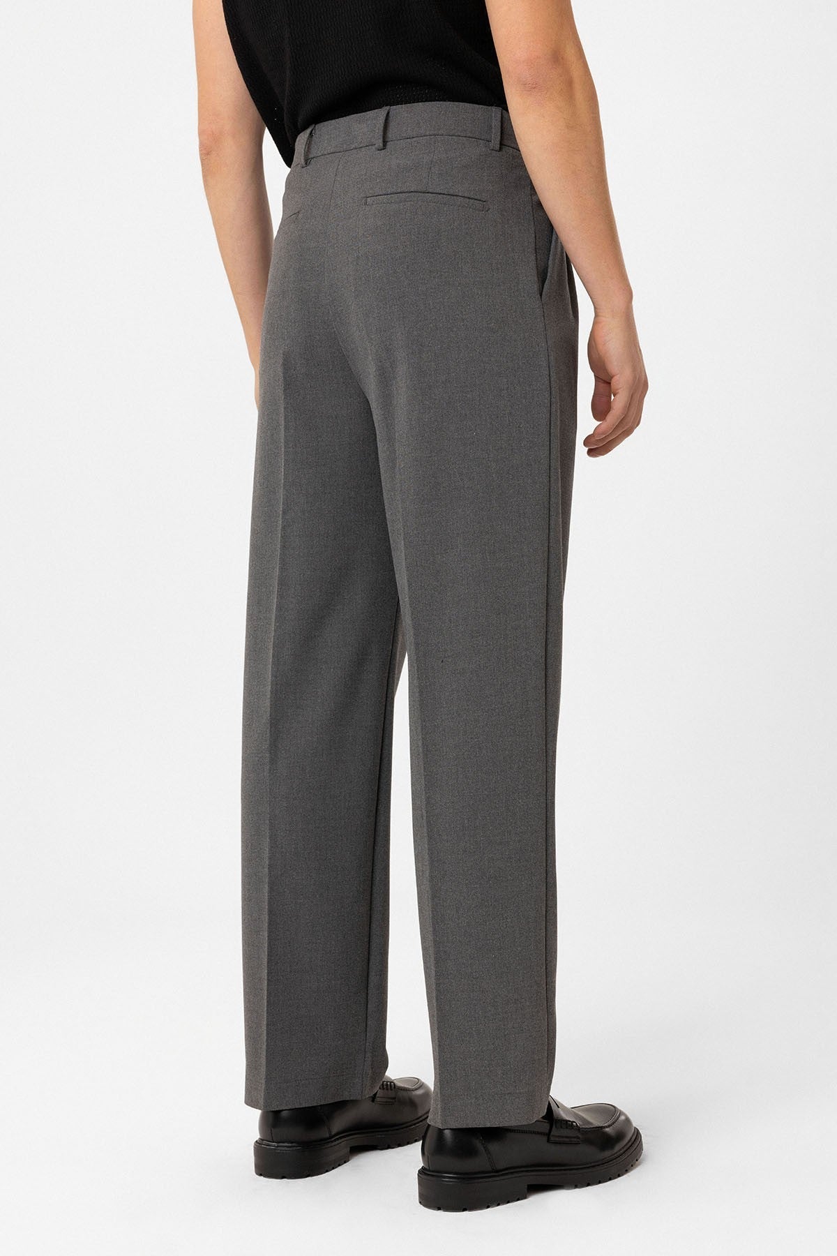 Çift Pileli Baggy Fit Erkek Pantolon