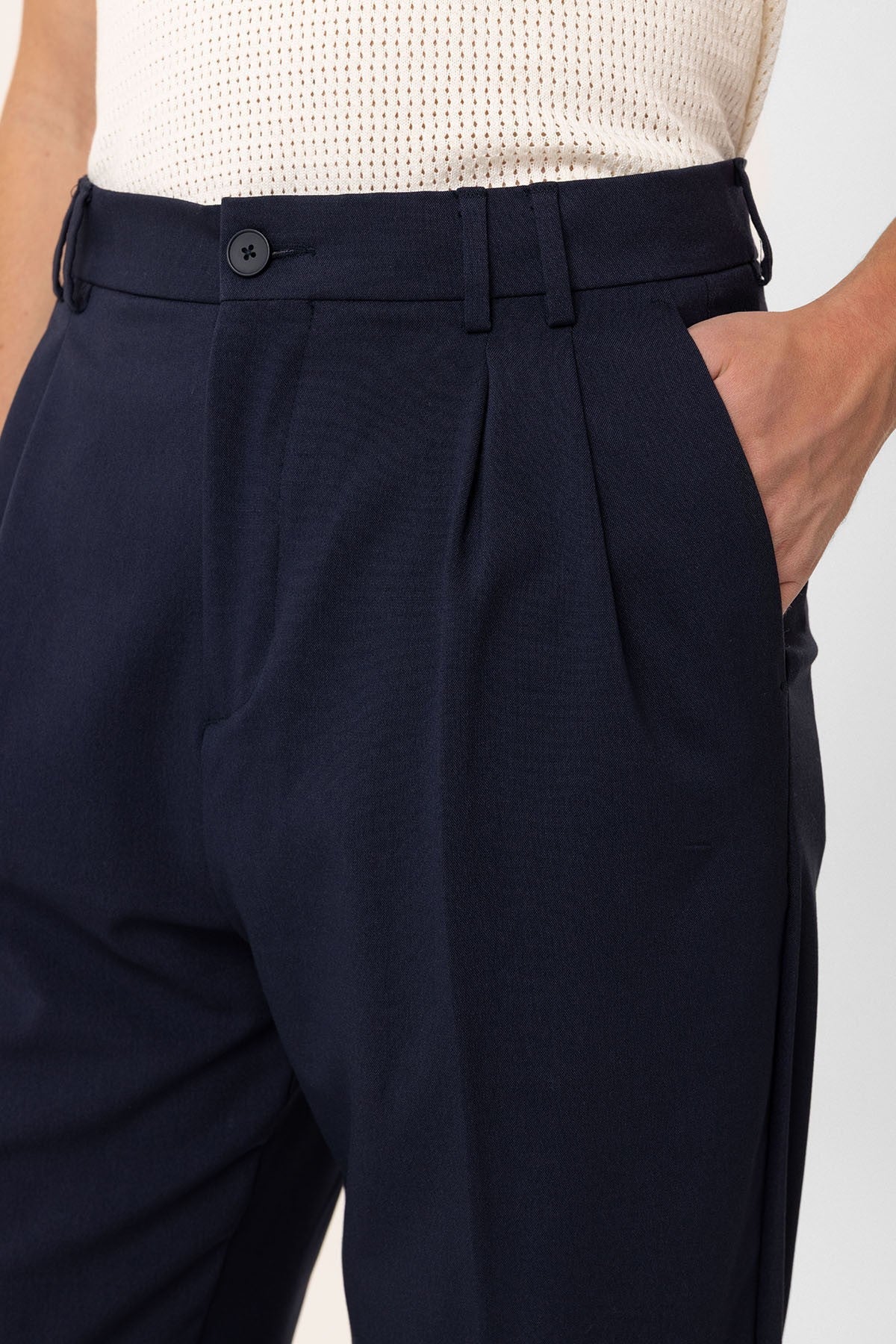 Çift Pileli Baggy Fit Erkek Pantolon
