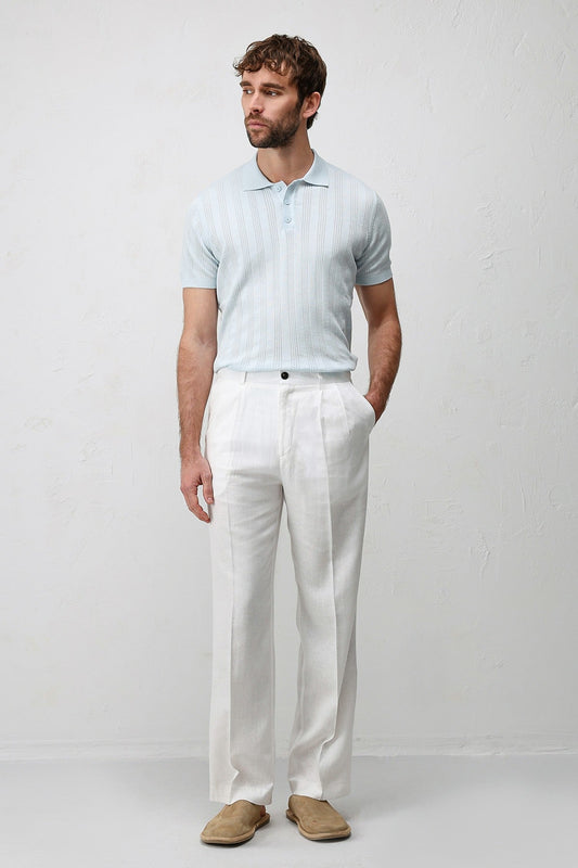 Antioch Keten Karışımlı Erkek Baggy Pantolon