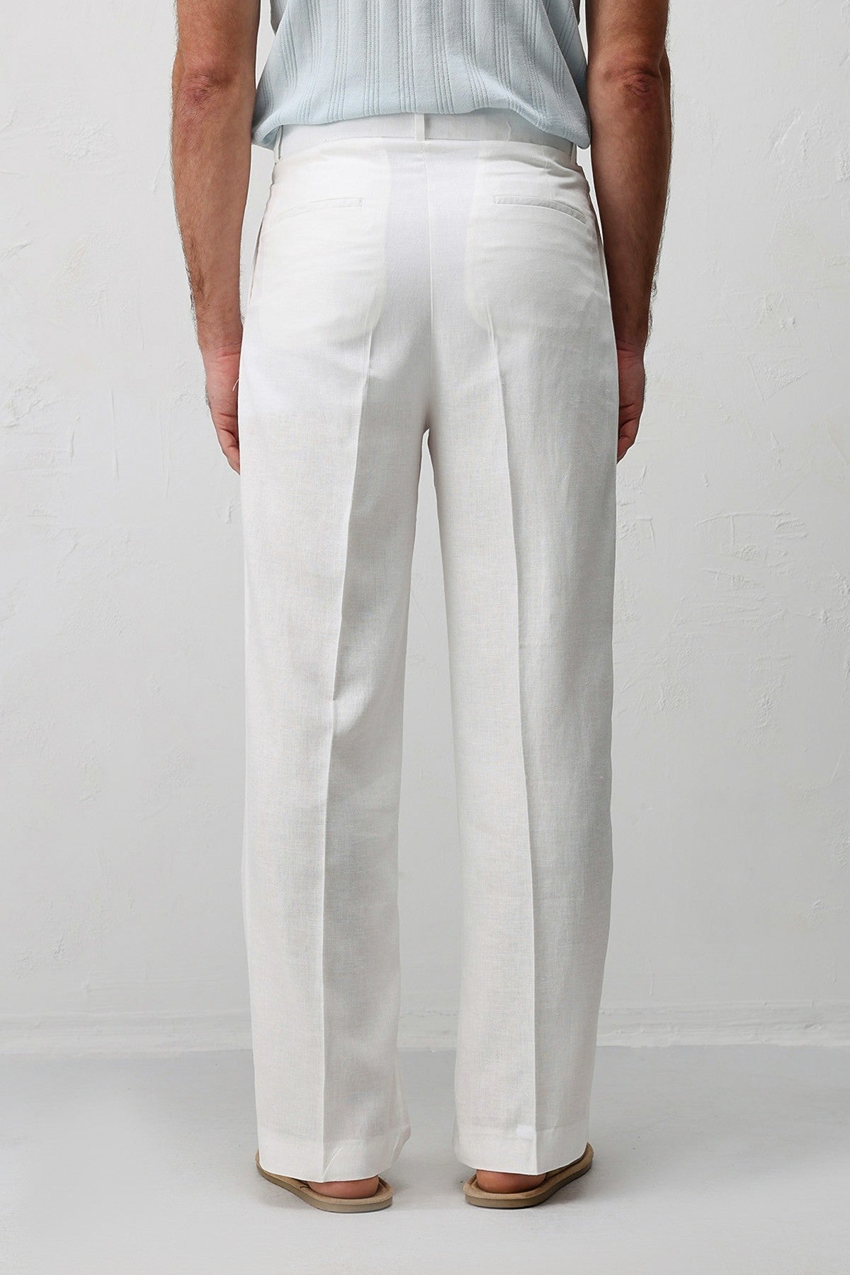 Antioch Keten Karışımlı Erkek Baggy Pantolon