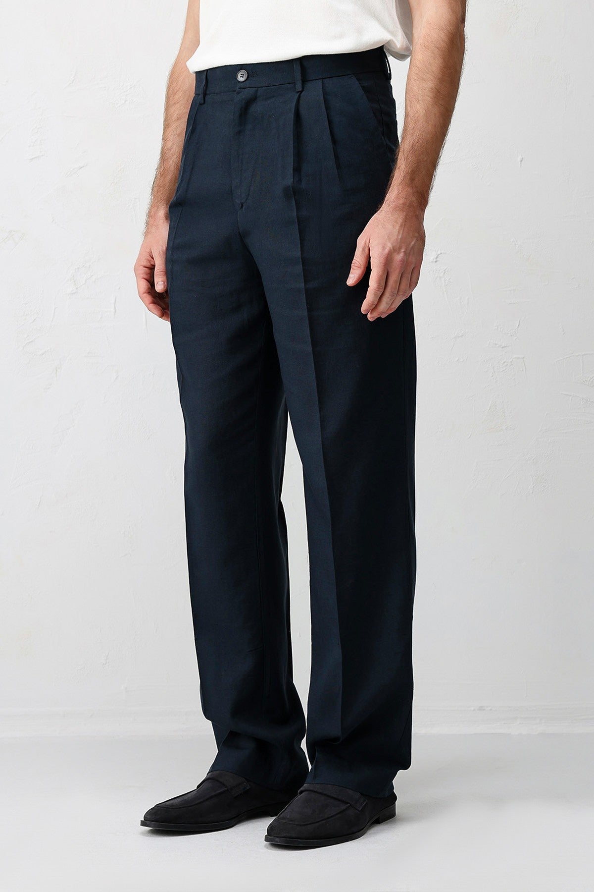 Antioch Keten Karışımlı Erkek Baggy Pantolon