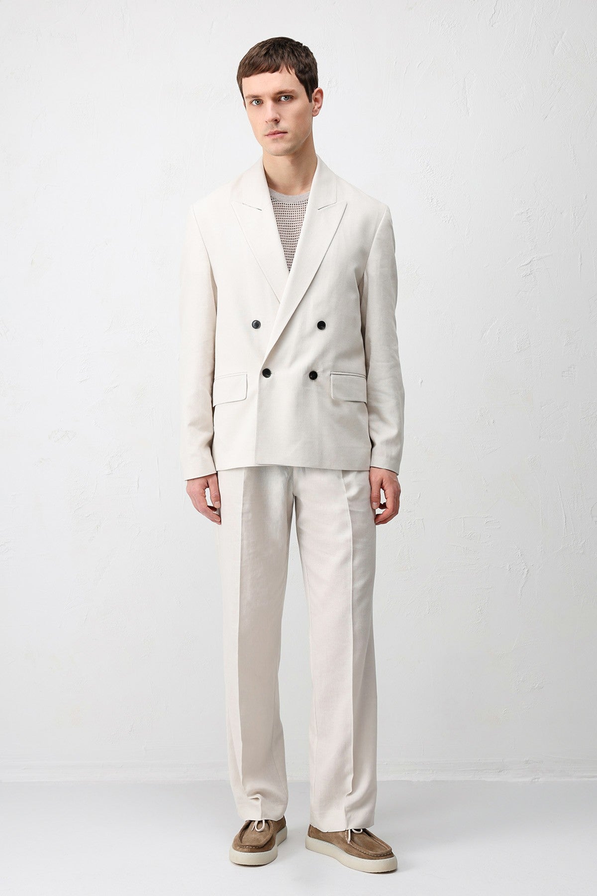 Antioch Keten Karışımlı Erkek Baggy Pantolon