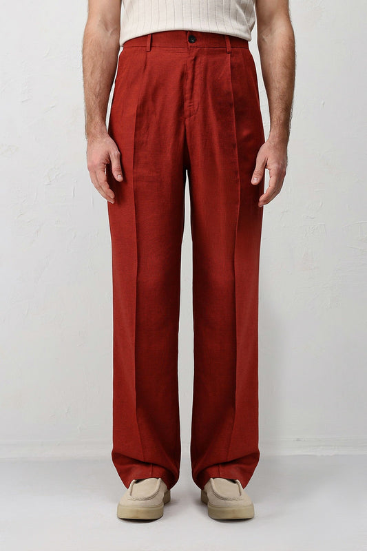 Antioch Keten Karışımlı Erkek Baggy Pantolon