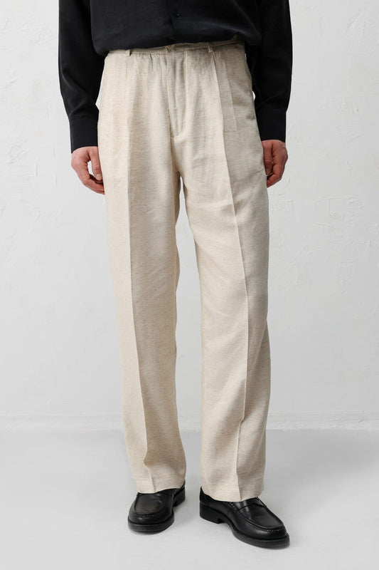 Antioch Keten Karışımlı Erkek Baggy Pantolon