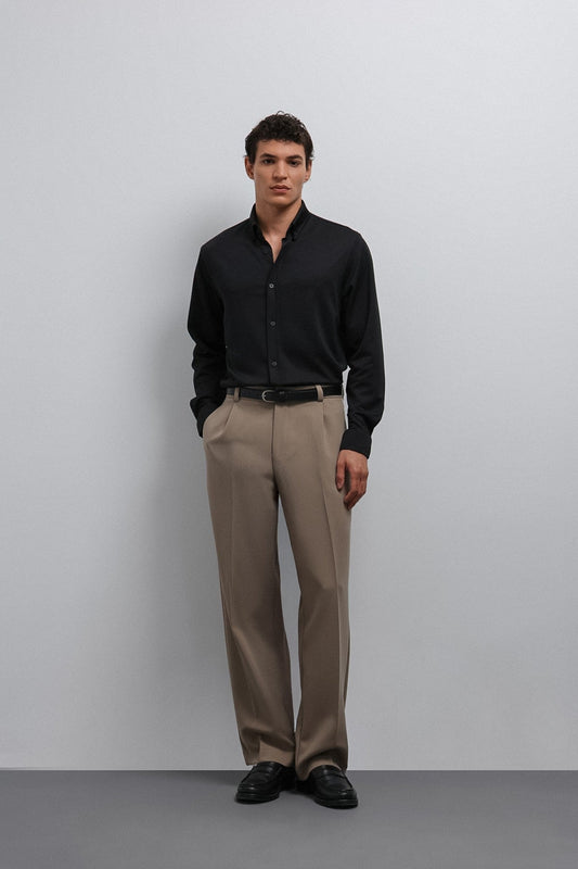 Antioch Relax Fit Baggy Pilili Erkek Pantolon