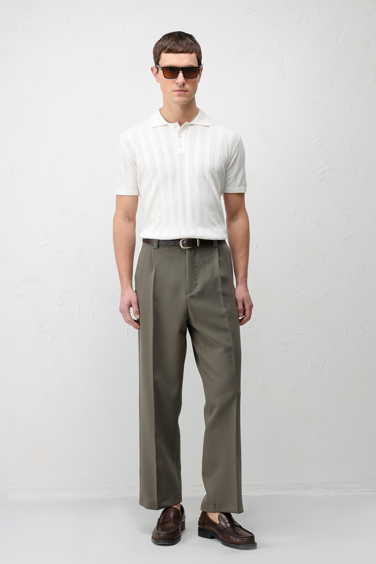 Antioch Relax Fit Baggy Pilili Erkek Pantolon