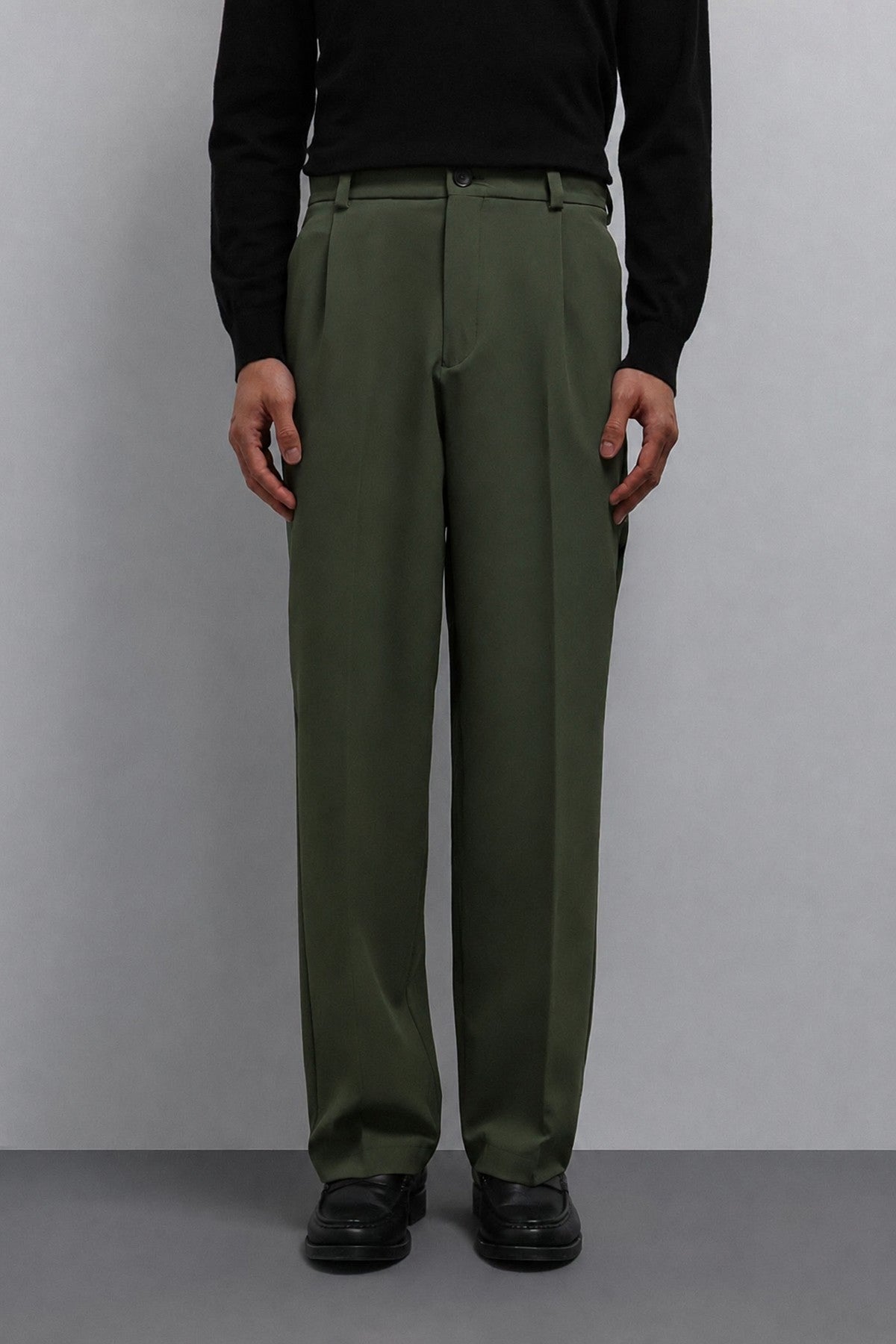 Antioch Relax Fit Baggy Pilili Erkek Pantolon