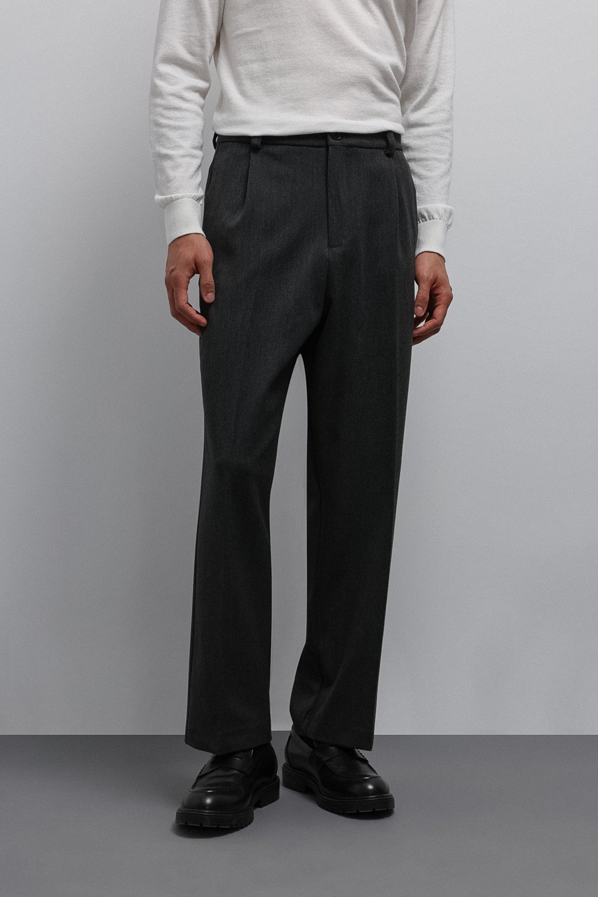 Antioch Relax Fit Baggy Pilili Erkek Pantolon