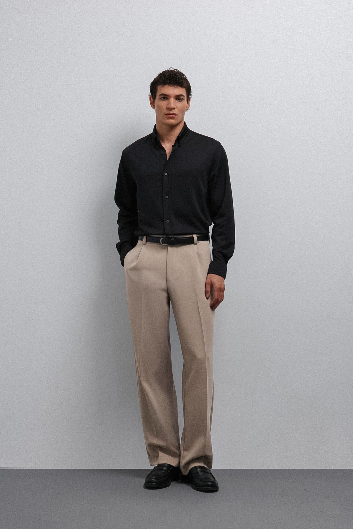 Antioch Relax Fit Baggy Pilili Erkek Pantolon