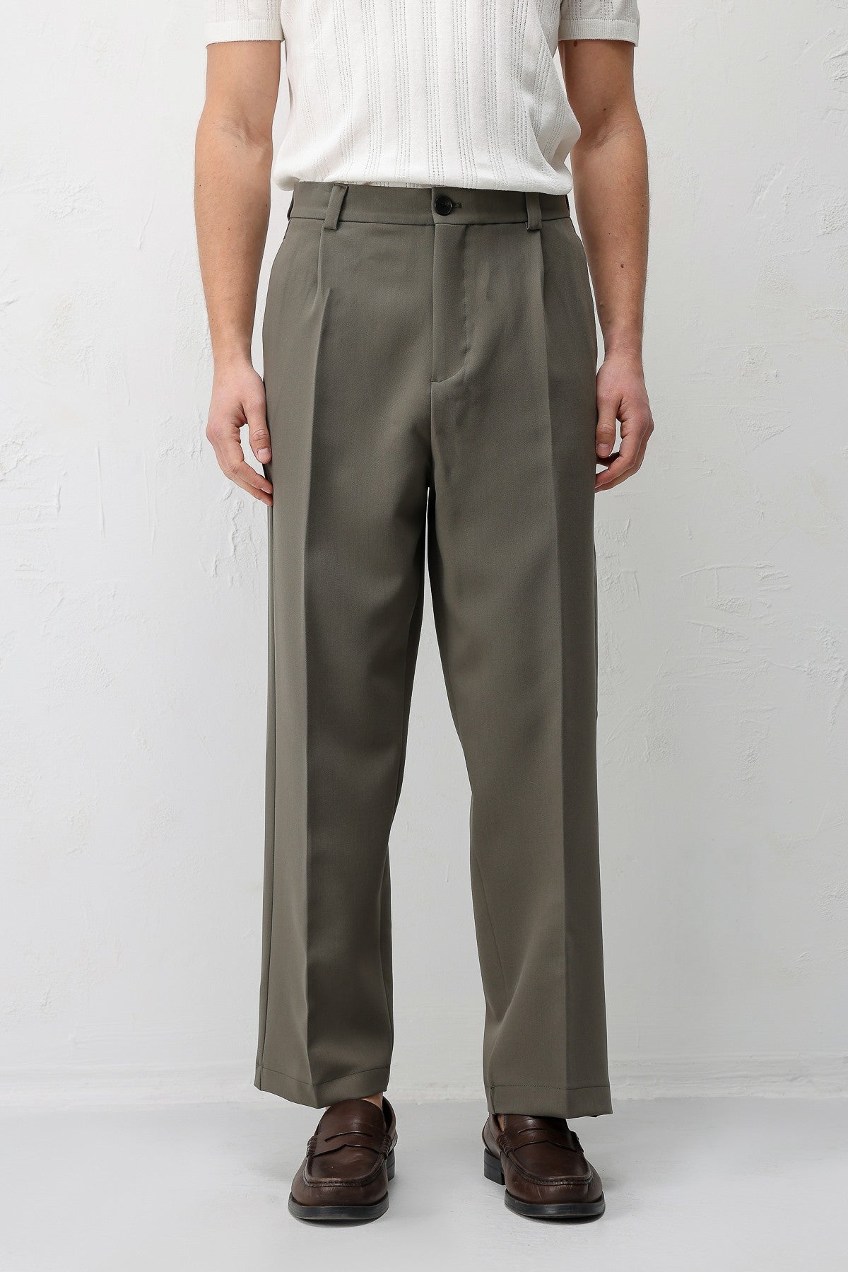 Antioch Relax Fit Baggy Pilili Erkek Pantolon