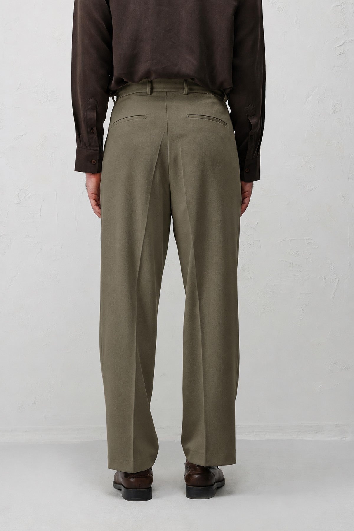 Relax Fit Pilili Erkek Pantolon